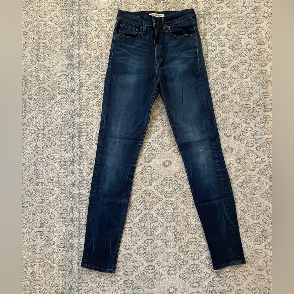 Rivet & Thread Extra-High Skinny Jeans in Dark Wash Size 26